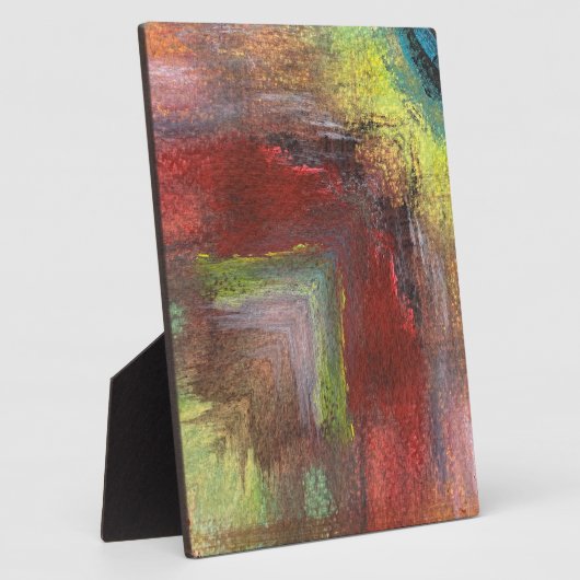 Rainbow Textural Abstrakt Fotoplatte (Seite)