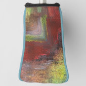 Rainbow Textural Abstrakt Golf Headcover (Rotieren 90)