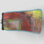 Rainbow Textural Abstrakt Golf Headcover (Vorderseite)
