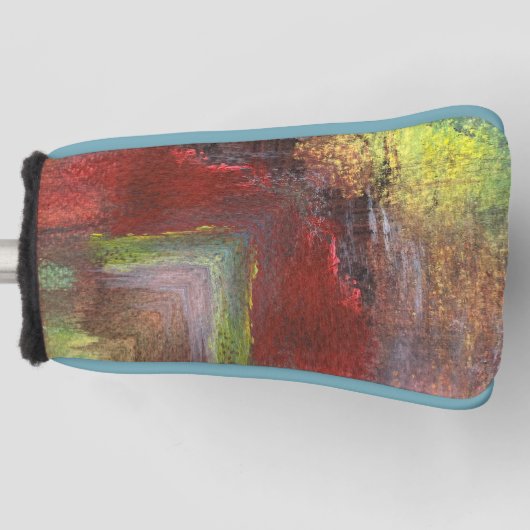Rainbow Textural Abstrakt Golf Headcover (Vorderseite)
