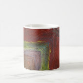 Rainbow Textural Abstrakt Kaffeetasse (Mittel)