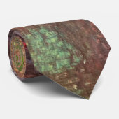 Rainbow Textural Abstrakt Krawatte (Gerollt)