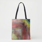 Rainbow Textural Abstrakt Tasche (Vorderseite)