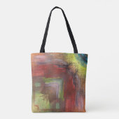Rainbow Textural Abstrakt Tasche (Rückseite)