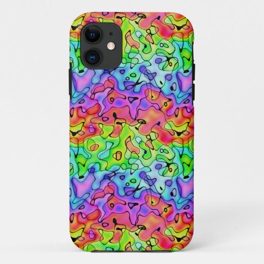 Rainbow Texture Case-Mate iPhone Hülle (Rückseite)