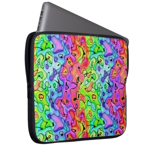 Rainbow Texture Laptopschutzhülle (Vorne Rechts)