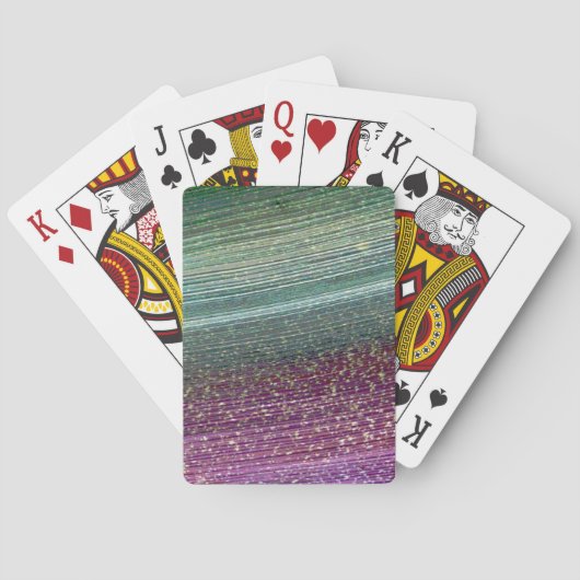 Rainbow Textured Pink Poker Deck Karten Spielkarten (Rückseite)