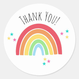 Rainbow Thankyou Sticker
