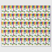 Rainbow-Thema Pride Month Pride LGBTQIA Geschenkpapier (Flach)