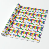 Rainbow-Thema Pride Month Pride LGBTQIA Geschenkpapier (Ungerollt)