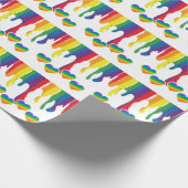 Rainbow-Thema Pride Month Pride LGBTQIA Geschenkpapier (Ecke)