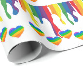Rainbow-Thema Pride Month Pride LGBTQIA Geschenkpapier (Rolleneckpunkt)