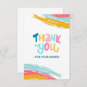 Rainbow Theme Dankeschön Karte (Vorne/Hinten)