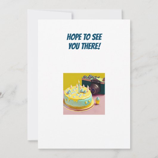 Rainbow Theme Geburtstagsparty Einladung (Rückseite)