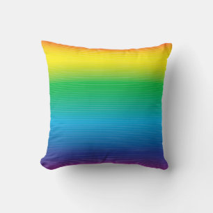 Rainbow Throw Kissen