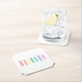 RAINBOW Ticket Form Paper Untersetzer (Vor Ort)