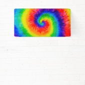 Rainbow Tie-Dye Alcohol Ink Banner (InSitu)