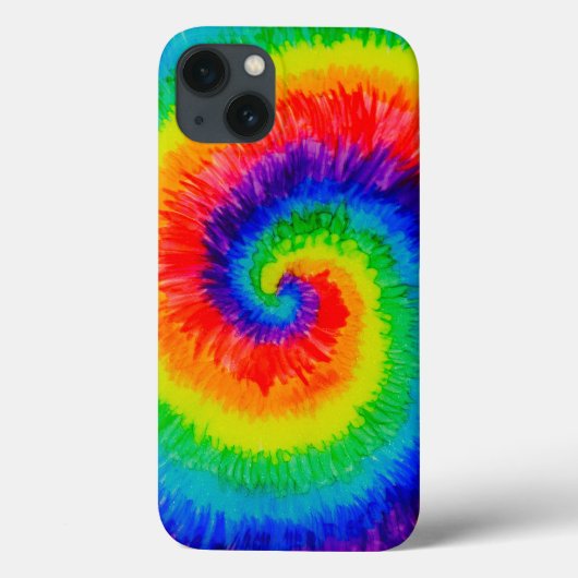 Rainbow Tie-Dye Alcohol Ink Case-Mate iPhone Hülle (Rückseite)