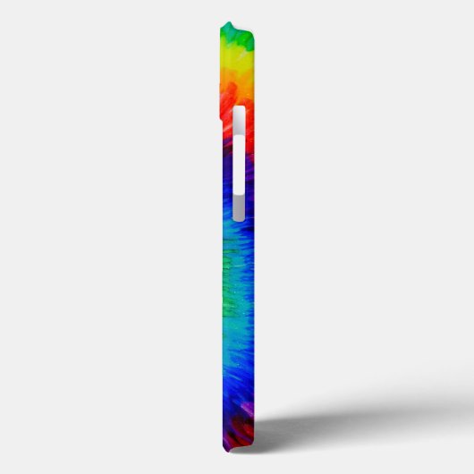 Rainbow Tie-Dye Alcohol Ink Case-Mate iPhone Hülle (Rückseite / Links)