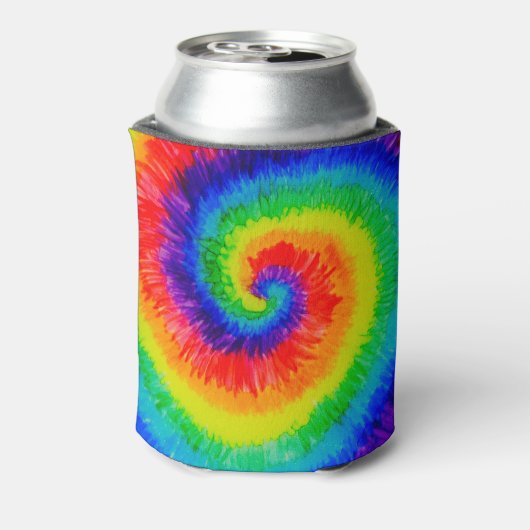 Rainbow Tie-Dye Alcohol Ink Dosenkühler (Kanne Rückseite)