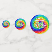 Rainbow Tie-Dye Alcohol Ink Konfetti (Vorderseiten)