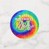 Rainbow Tie-Dye Alcohol Ink Konfetti (Klein Vorderseite)