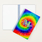 Rainbow Tie-Dye Alcohol Ink Notizblock (Innen)