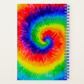 Rainbow Tie-Dye Alcohol Ink Notizblock (Rückseite)