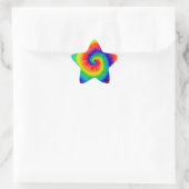 Rainbow Tie-Dye Alcohol Ink Stern-Aufkleber (Tasche)