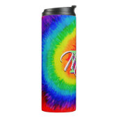 Rainbow Tie-Dye Alcohol Ink Thermosbecher (Nach links gedreht)