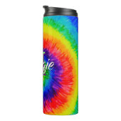 Rainbow Tie-Dye Alcohol Ink Thermosbecher (Nach rechts gedreht)