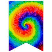 Rainbow Tie-Dye Alcohol Ink Wimpelkette (Zweite Fahne)