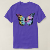 Rainbow Tie Dye Butterfly T-Shirt (Design vorne)