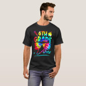 Rainbow Tie Dye Glasses 6th Grade Vibes Back To Sc T-Shirt (Vorne ganz)