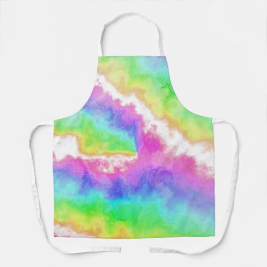 Rainbow Tie Dye Party Schürze (Vorderseite)