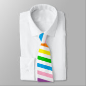 Rainbow Tie with Secret Message Krawatte (Gebunden)