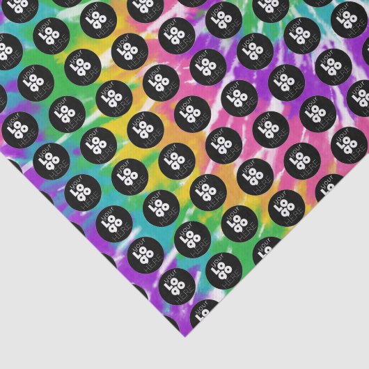 Rainbow Tiedye Print Tissue Paper Seidenpapier (Ausschnitt)