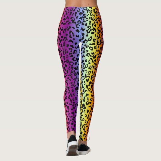 Rainbow-Tierprint Leggings (Rückseite)
