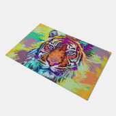 Rainbow tiger Door Mat Fußmatte (Schrägansicht)