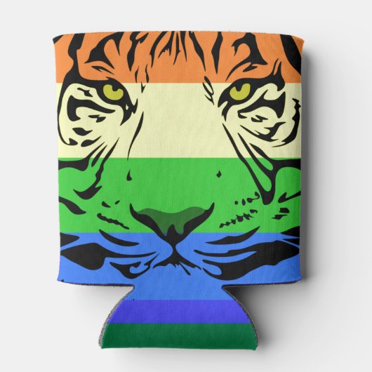 Rainbow Tiger Dosenkühler (Rückseite)
