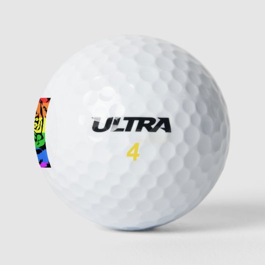 Rainbow Tiger Golfball (Logo)