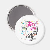 Rainbow Tiger Magnet (Vorderseite/Rückseite)