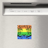 Rainbow Tiger Magnet (In Situ (Geschirrspüler))