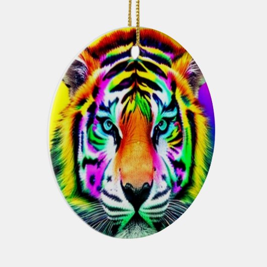 Rainbow Tiger Ornament (Rechts)