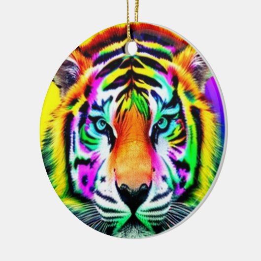 Rainbow Tiger Ornament (Links)