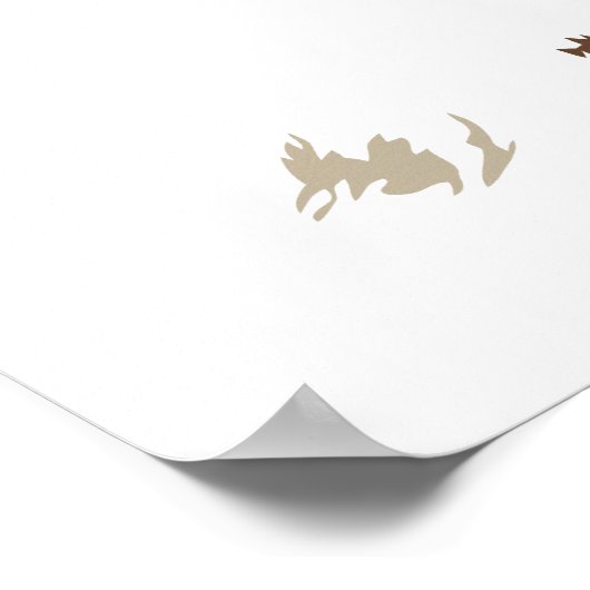 Rainbow Tiger Poster (Ecke)