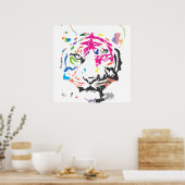 Rainbow Tiger Poster (Küche)