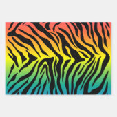 Rainbow-Tiger-Skins Geschenkpapier Set (Vorderseite)