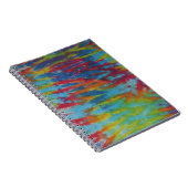 Rainbow Tiger Stripes Gefärbte Krawatte PhatDyes Notizblock (Rechte Seite)