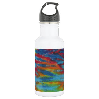 Rainbow Tiger Stripes Gefärbte Krawatte PhatDyes Trinkflasche